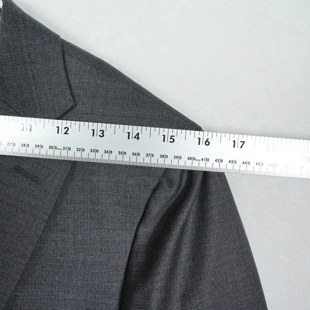 Suitsupply Sienna INT Grey Wool Blazer Vitale Barberis Canonico Jacket 36S